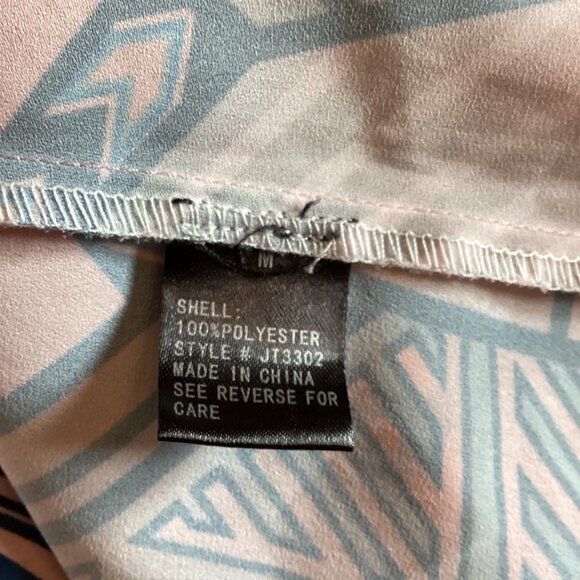 Jealous Tomato Sleeveless Top Medium Womens Aztec Print Pink Tank Cami - Picture 4 of 8